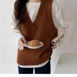 Rickis Carmel V Neck Sweater Vest